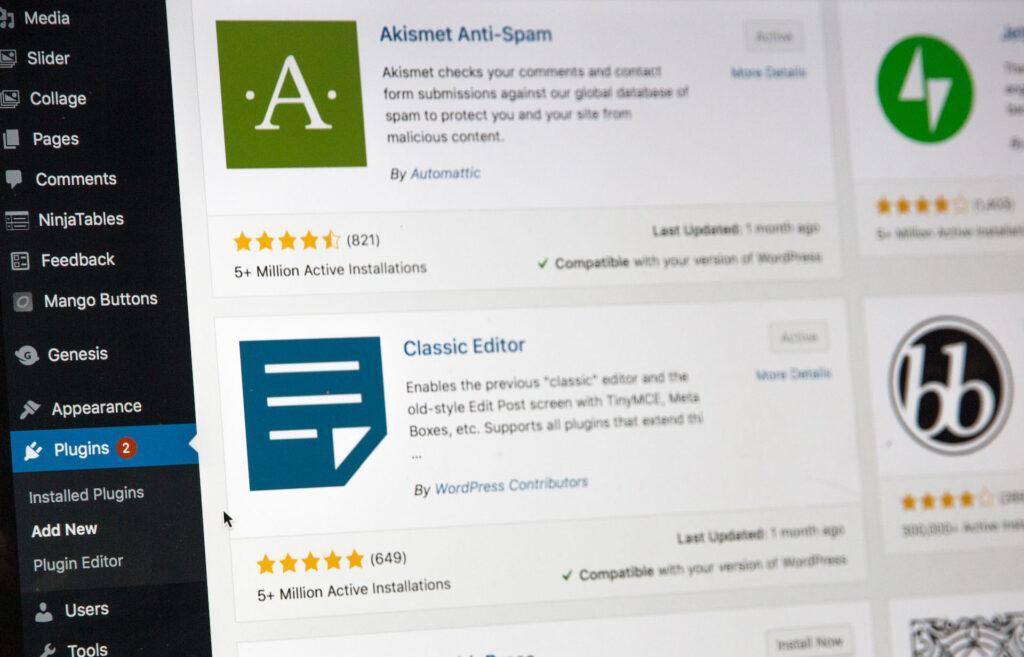 9 Reasons Why You Should Use WordPress in 2024 6 The default plugin screen in WordPress where a user can search for and add plugins to add functionality to the website